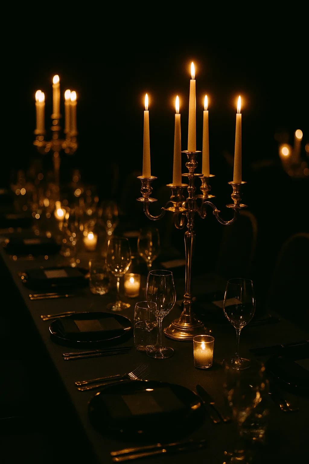 Plantilla Boda de Noche: Una portada de película, fotografía a pantalla completa y luz de gala.